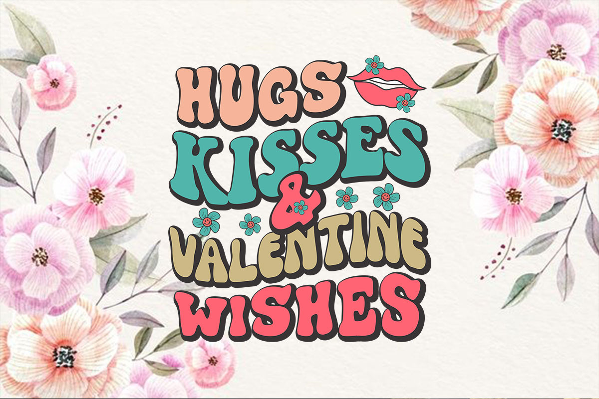Hugs Kisses & Valentine Wishes, an Illustration by T-shirt Pond (Photo 3 of 3)