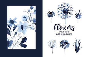 Watercolor Floral Clip Art