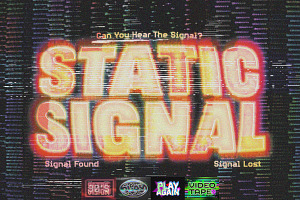 Retro VHS Glitch Text Effect