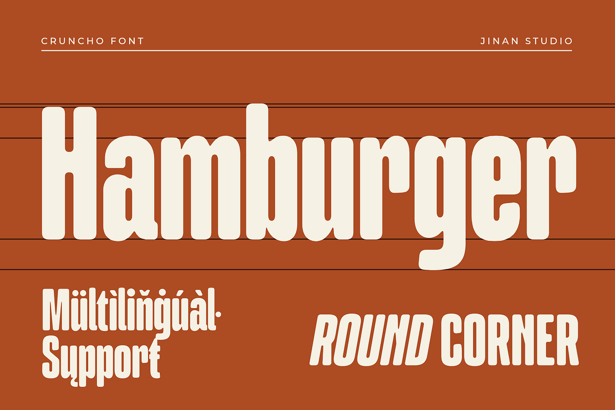 Cruncho - A Bold Condensed Sans, a Sans Serif Font by Ainun Jinan (Photo 10 of 12)