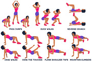 Sport exercises collection, a Healthcare Illustration by tamara.comotomka (Thumbnail 6 of 8)