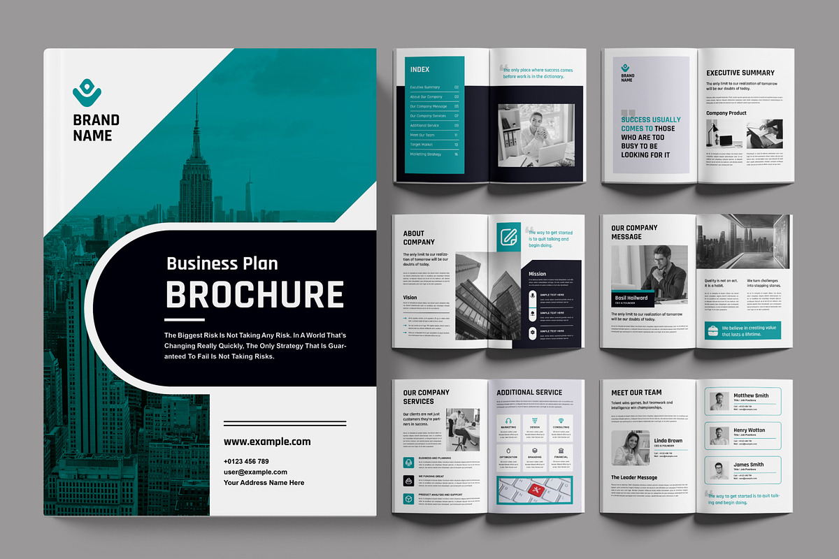 Business Plan Brochure Design, a Brochure Template by ContestDesign (Photo 1 of 3)