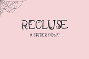 Recluse Spider Font - Halloween Font, a Handwritten Font by Beck McCormick (Thumbnail 1 of 10)