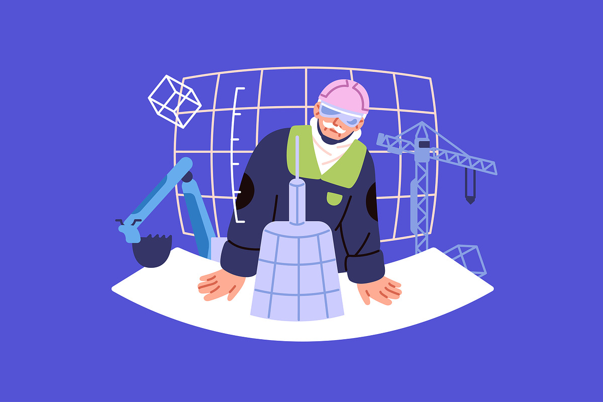 Augmented or virtual reality concept, a Technology Illustration by PaperTrident (Photo 6 of 9)