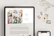 The Yasmin - Showit Website Template, a Websites & App Template by Gillian Sarah (Thumbnail 3 of 3)