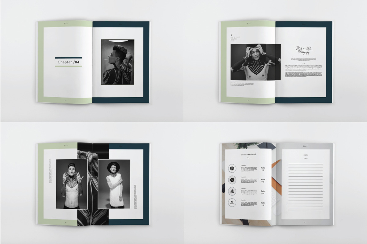 Research Portfolio Template Vol.5, a Brochure Template by Tiempo co