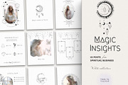 White Spiritual Instagram Posts, a Social Media Template by Under My Cozy Roof (Thumbnail 1 of 10)