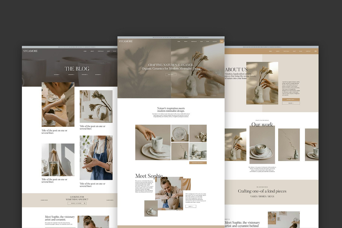 Sycamore: Showit website template, a Templates & Theme by Aspen Creative Studio (Photo 2 of 4)