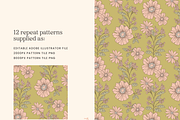Summer Floral Patterns and Vectors, a Decorative Illustration by Emma Webb Studio (Thumbnail 9 of 14)