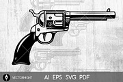 Set of revolvers on white bg, an Object Illustration by Vectorhight (Thumbnail 2 of 5)