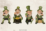St Patrick's Day Clipart Leprechaun, an Illustration by PawGraphic (Thumbnail 2 of 10)
