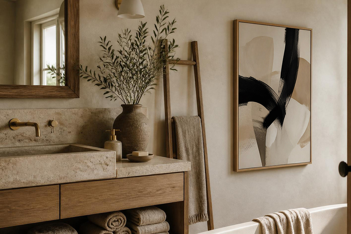 Abstract Neutral Modern Wall Art, a Decorative Illustration by elfy creative (Photo 5 of 6)