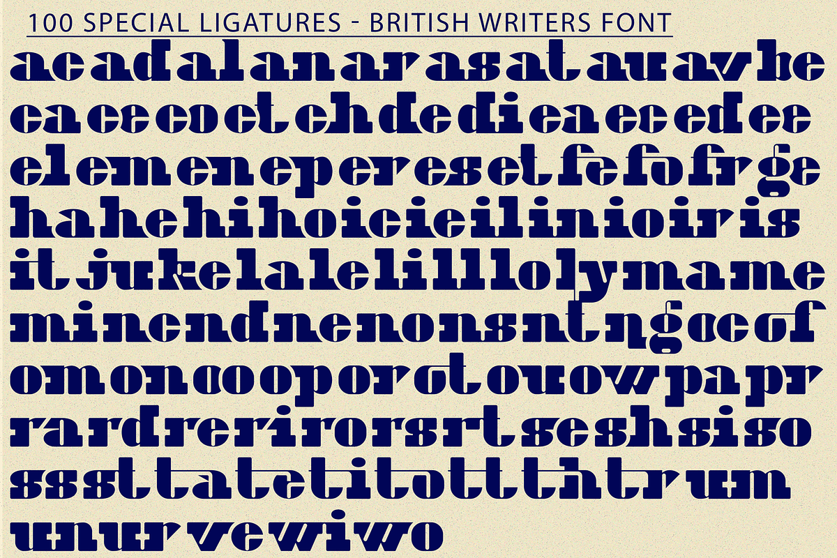 British Writers Font, a Slab Serif Font by 177Studio (Photo 7 of 8)