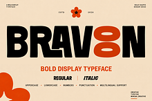 Bravoon — Bold Display Typeface