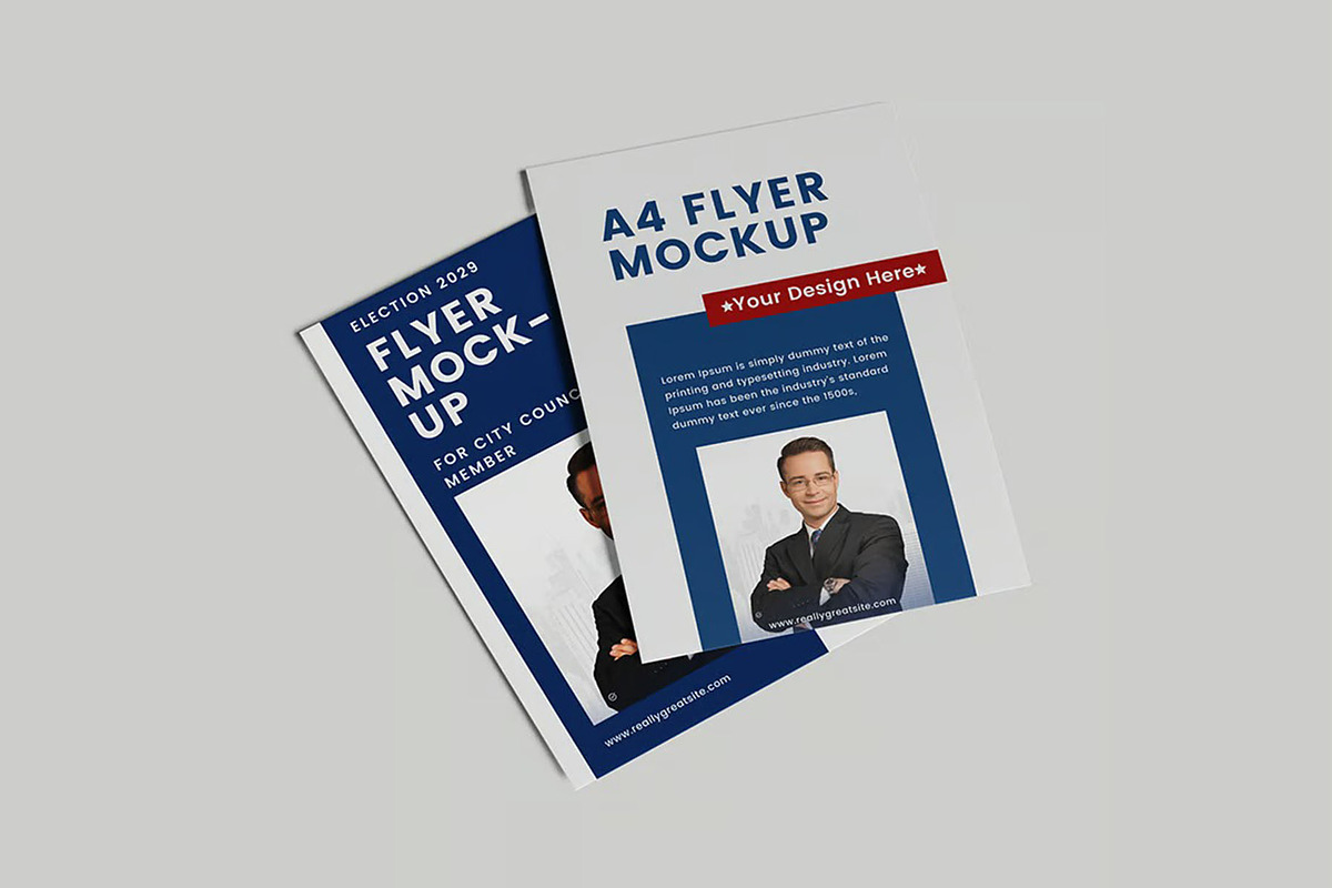 Flyer mockup, an Advertising Mockup by Se٧enStudio (Photo 3 of 4)