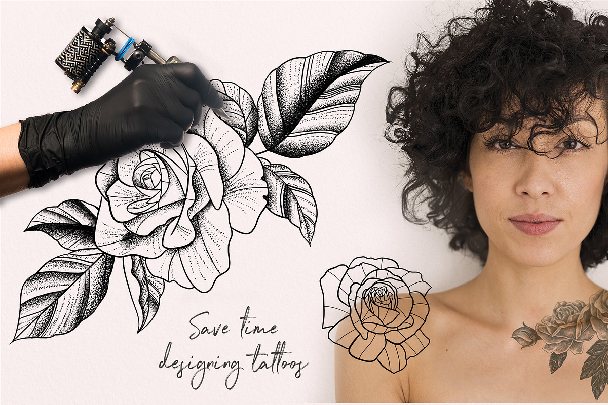 Procreate Roses Stamps, a Brush Add-On by RadekBroz (Photo 3 of 11)