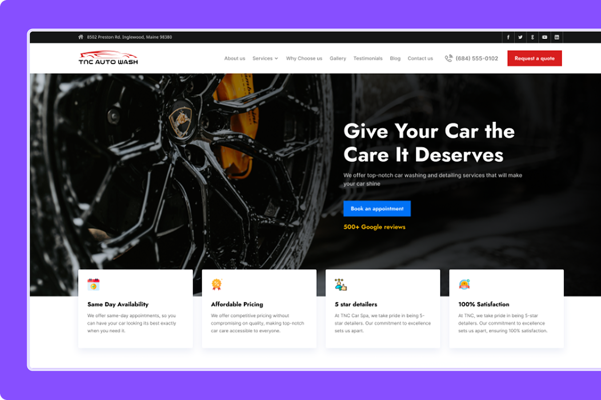 TNC Auto Wash - Figma UI Template, an UI Kit Template by TNCFlow (Photo 3 of 5)