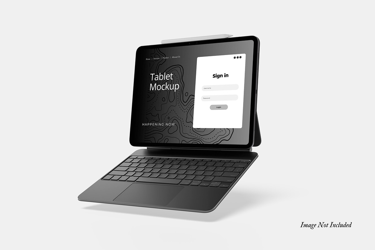 Ipad Pro Mockup Set V1, an iPad Mockup by DSNA Mockup (Photo 3 of 6)