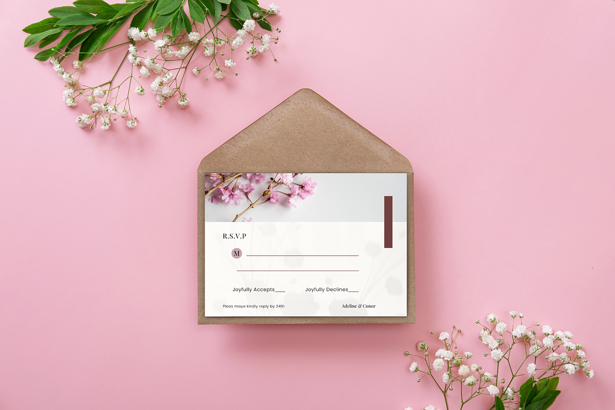 Floral Wedding Canva Template Set, an Invitation Template by TemplateCastleStore (Photo 7 of 9)