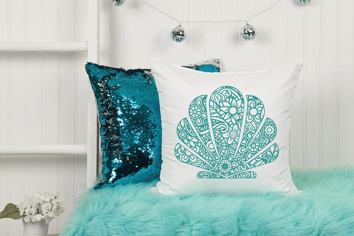 Mermaid Mandala SVG Bundle, an Animal Illustration by OldMarket Designs (Photo 7 of 10)