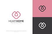 Minimal Heart Real Estate Logo, a Branding & Logo Template by Shahjhan (Thumbnail 1 of 5)