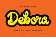 Debora - Retro Handwritten Script, a Font by KAZ by IanMikraz Studio (Thumbnail 1 of 5)