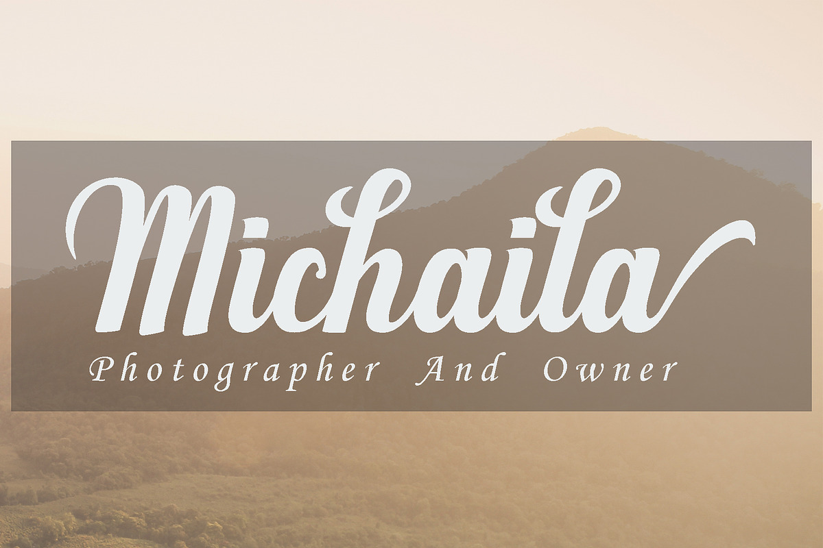 Mighttel, a Script Font by PollemSt (Photo 4 of 10)