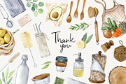 Zero Waste Kitchen Set, a Decorative Illustration by Natalia Fedorova (Thumbnail 10 of 10)