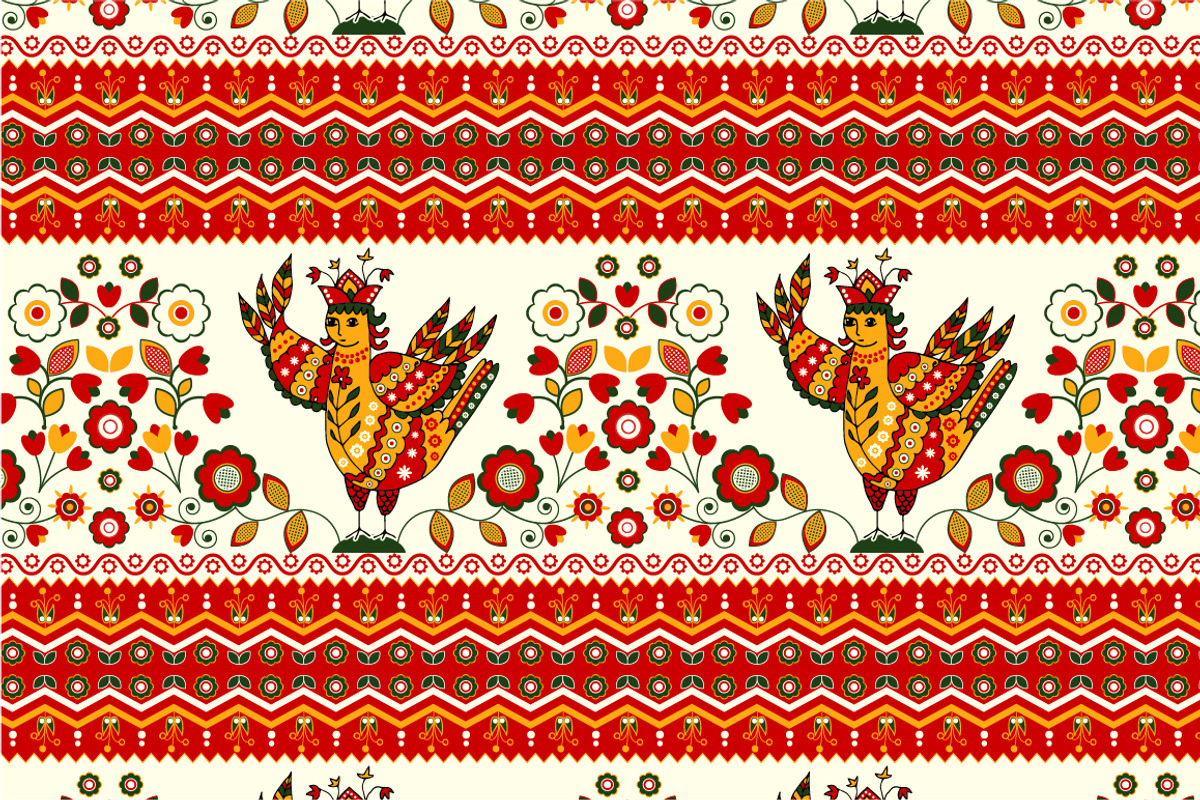 Russian Seamless Pattern, a Pattern Graphic by Sunny_Lion