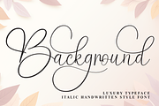 Background | Script Font, a Handwritten Font by Scratchones (Thumbnail 1 of 9)