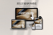 Hairstylist Booking Website Theme, a Landing Page Template by HAYAG Creatives (Thumbnail 7 of 8)
