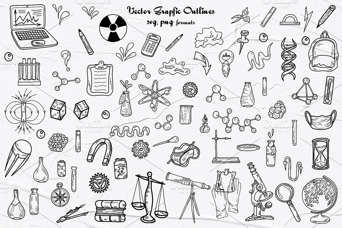 Science Watercolor Set, an Education Illustration by BarvArt (Photo 13 of 17)