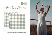 4 Geometric Green Sage Patterns, a Pattern Graphic by Naty Art (Thumbnail 1 of 9)
