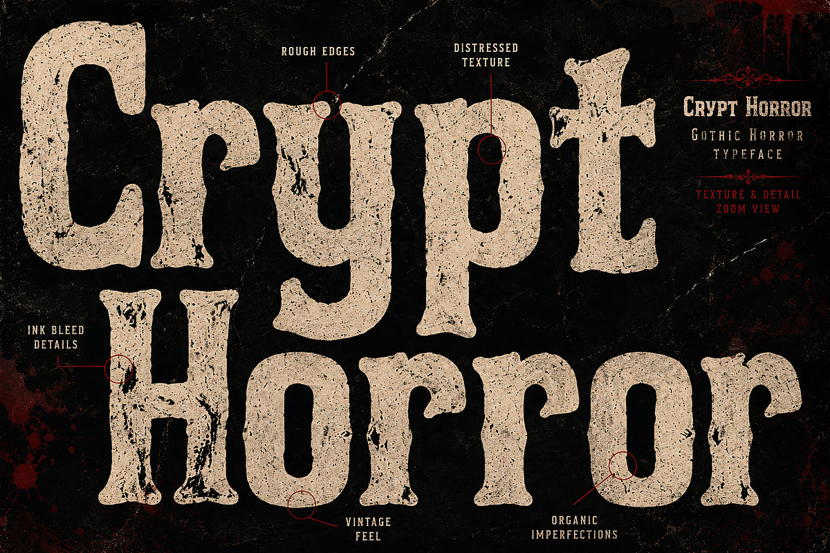 Crypt Horror, a Slab Serif Font by Wow Magic (Photo 5 of 5)