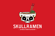 Skull Head Ramen Bowl Logo Template, a Branding & Logo Template by vectorwithin (Thumbnail 3 of 3)