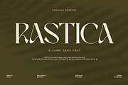 Elegant Serif - Rastica, a Serif Font by Font Liner (Thumbnail 1 of 12)