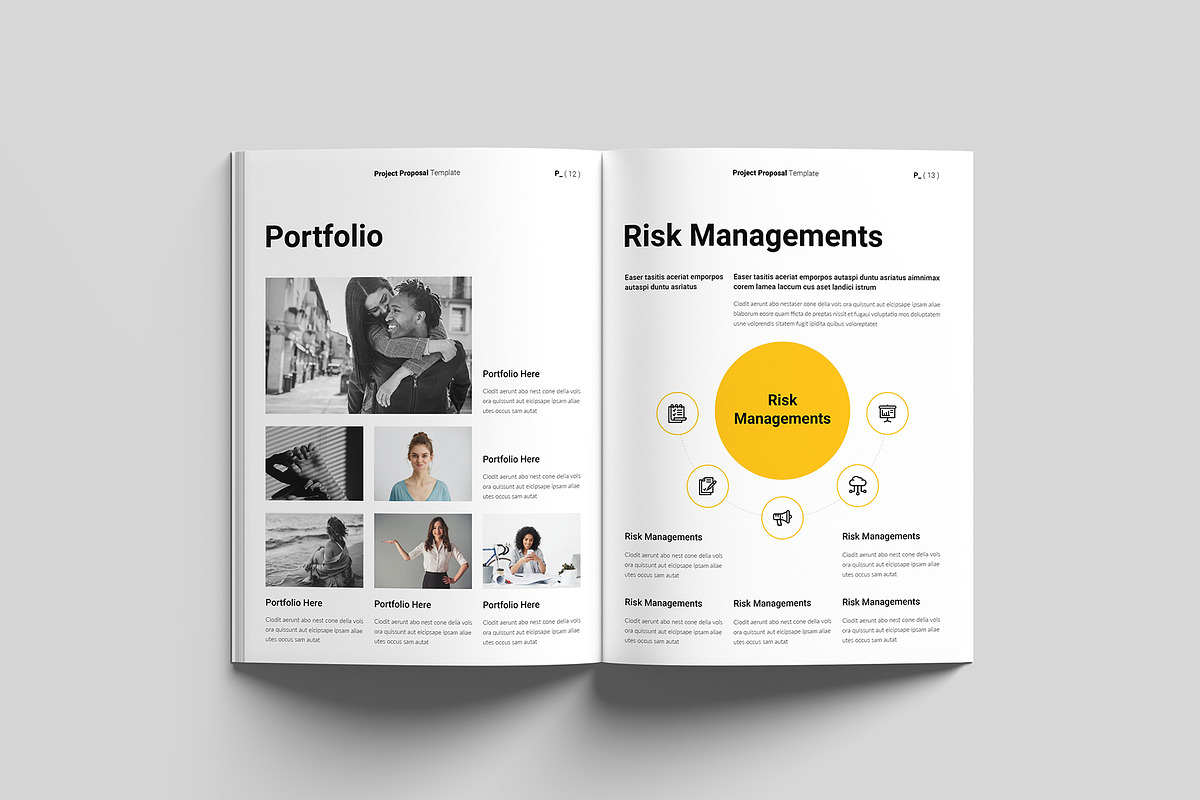 Project Proposal Template, a Brochure Template by GoldenGrid Studio (Photo 7 of 10)