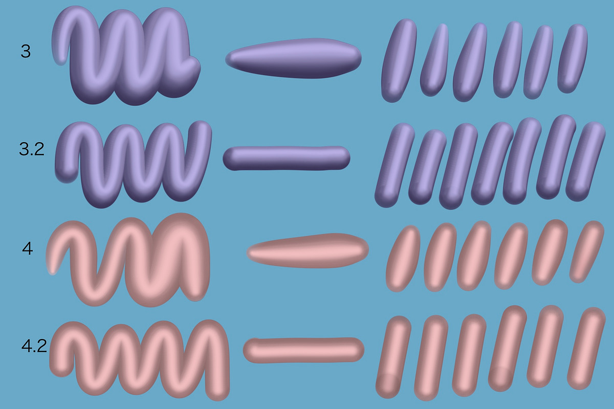 3D brushes for Procreate, a Brush Add-On by Veronika Gotovceva (Photo 3 of 5)