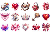 Watercolor Cupid Clipart Bundle, an Illustration by SinaCreation (Thumbnail 2 of 11)