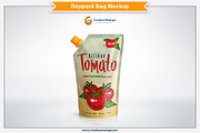 Corner Spout Doypack Bag Mockup, a Cups & Container Mockup by Plus Media (Thumbnail 1 of 5)