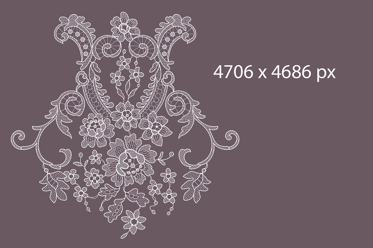 Lace patterns, ribbons, cliparts., a Pattern Graphic by Ajuga (Photo 9 of 10)
