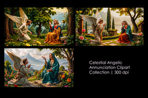Celestial Angelic Annunciation, a Person Illustration by StockVerse Creative