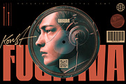 Alyrak - Futuristic Tech Fonts, a Font by Konstantine Studio (Thumbnail 4 of 10)