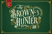 Brown Hunter Victorian Set, a Serif Font by alit design