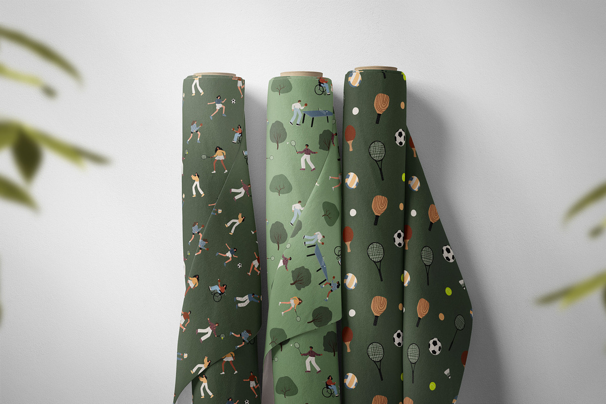 Park activity seamless patterns set, a Background Graphic by LyubovZaytseva (Photo 5 of 8)