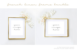 Gold Frame Styled Stock Image