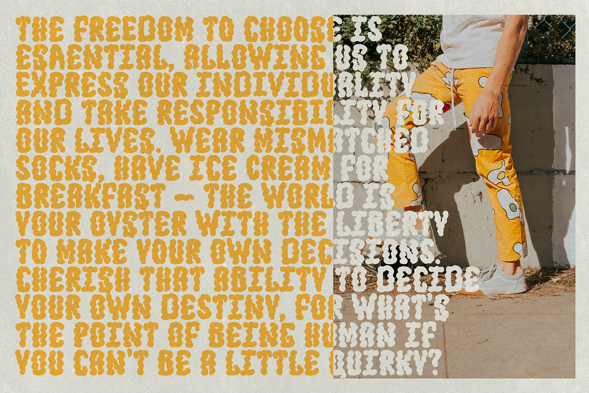 Jump Up | Wavy Groovy Font Duo, a Handwritten Font by AnMark (Photo 13 of 15)