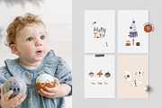 Boho Christmas - vector collection, a Seasonal Illustration by avdnadi (Thumbnail 3 of 11)