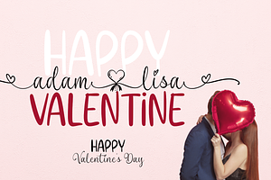 Valentine Kiss Hug Font Duo