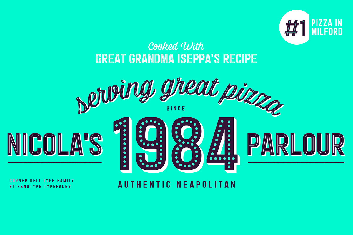 Corner Deli Layered Font Pack preview 3